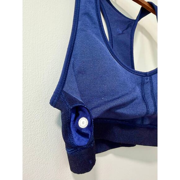 Lululemon Sports Bra in Heathered Blue Size 6 - Picture 4 of 4
